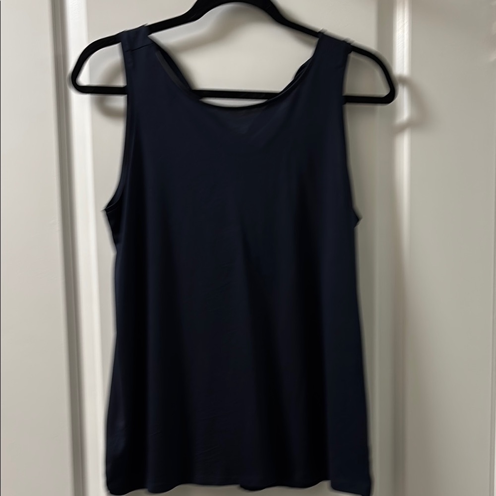 Elegant Navy Sleeveless Top
